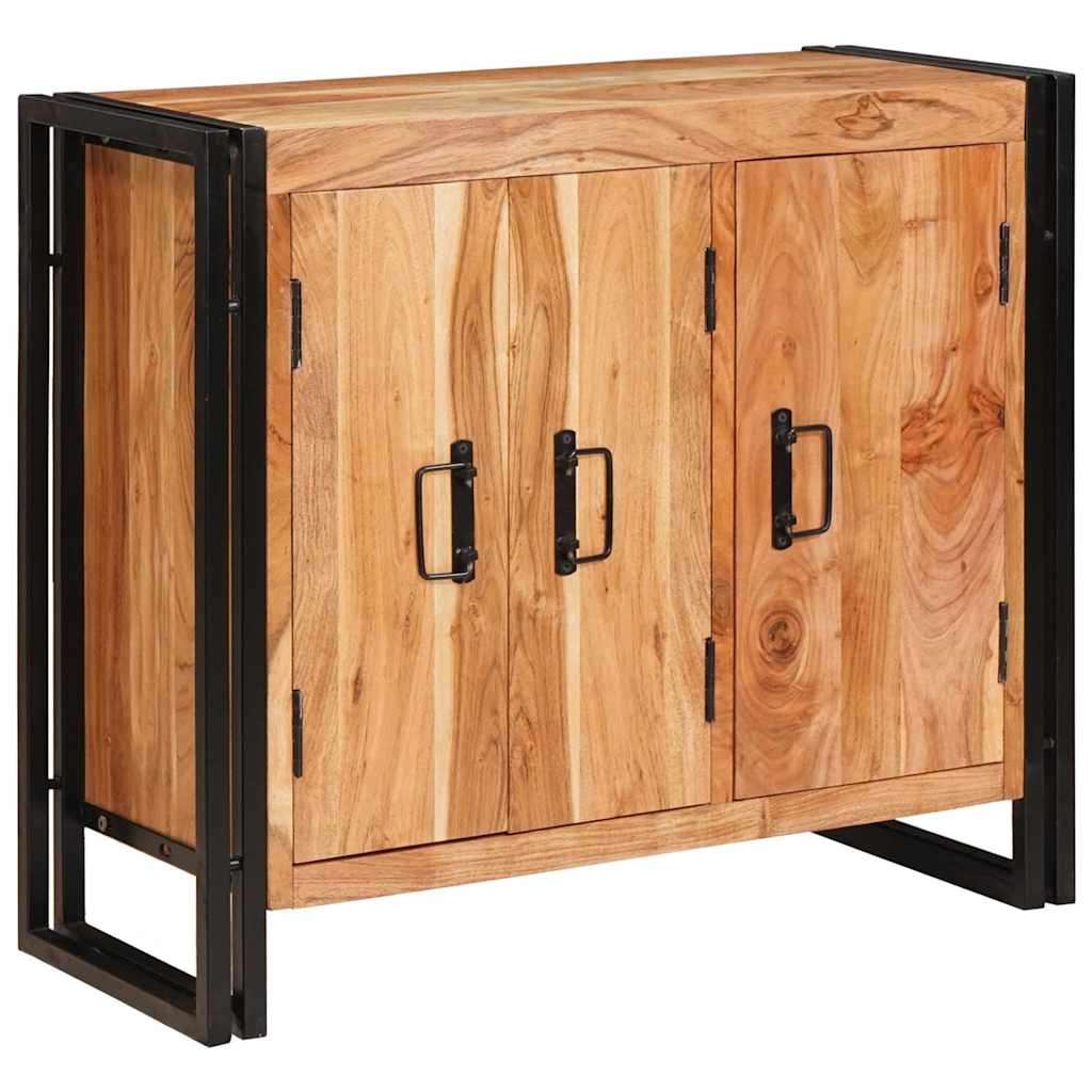 Thumbnail - vidaXL Sideboard mit Türen Braun Massivholz Akazie und Metall