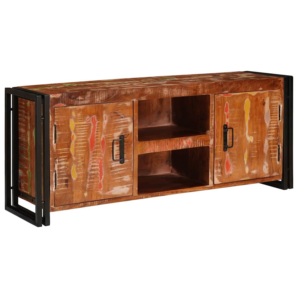 TV-kast Multikleur 120 x 30 x 50 cm massief gerecycled hout