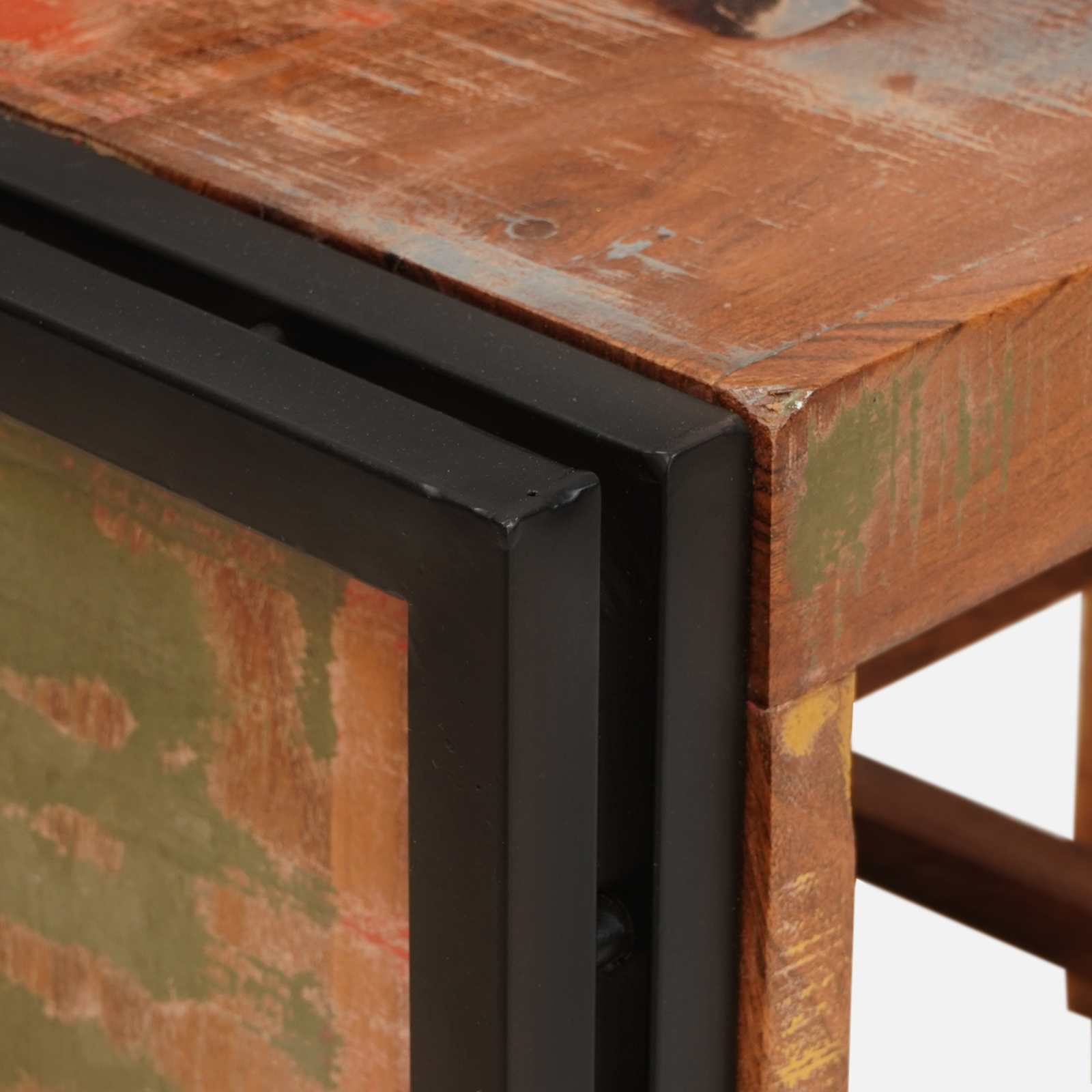 Vinhylle Brun 100 x 45 x 33 cm Massiv gjenbrukt treverk - Bilde 7