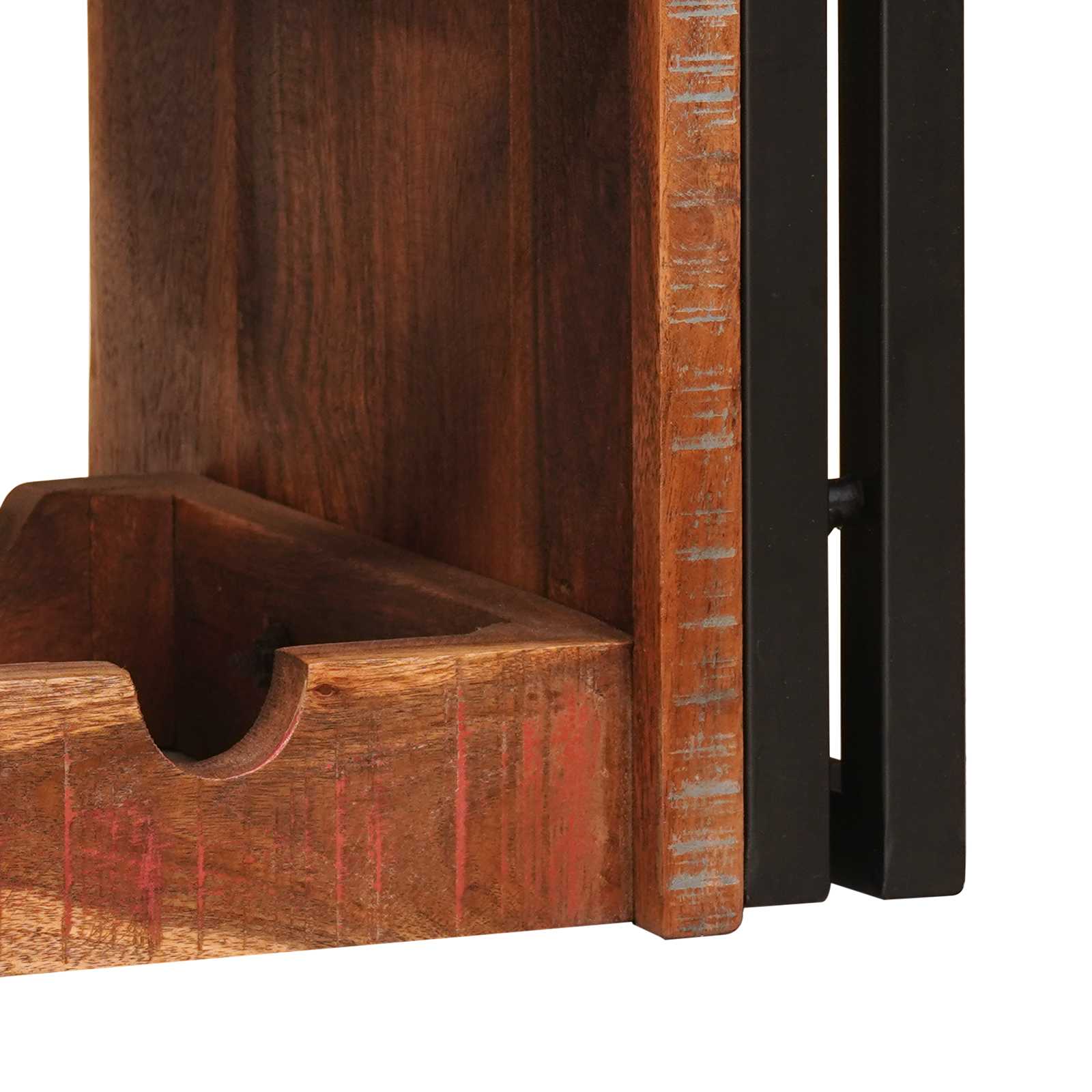 Vinhylle Brun 100 x 45 x 33 cm Massiv gjenbrukt treverk - Bilde 9