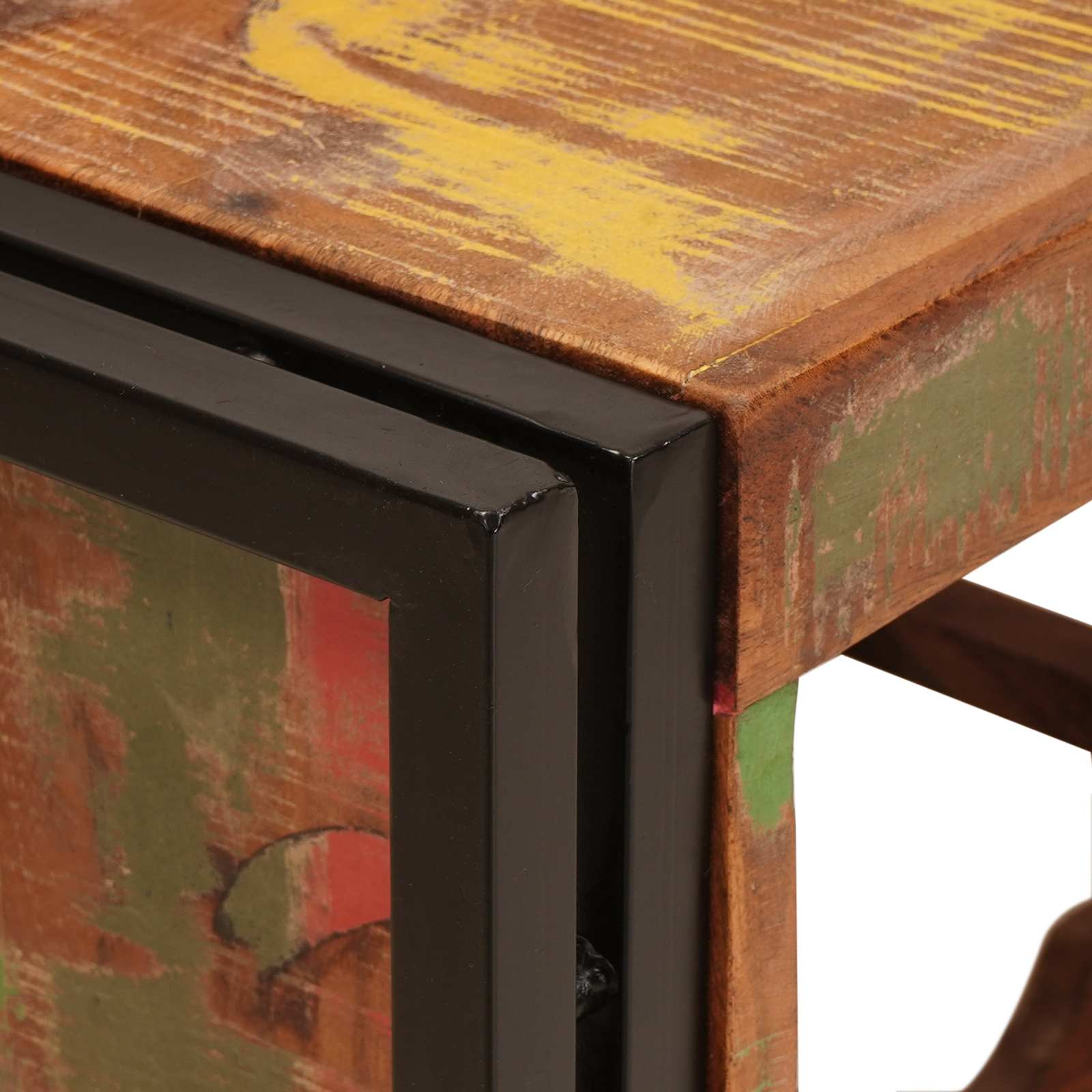 Vinhylle Brun 100 x 45 x 33 cm Massiv gjenbrukt treverk - Bilde 7