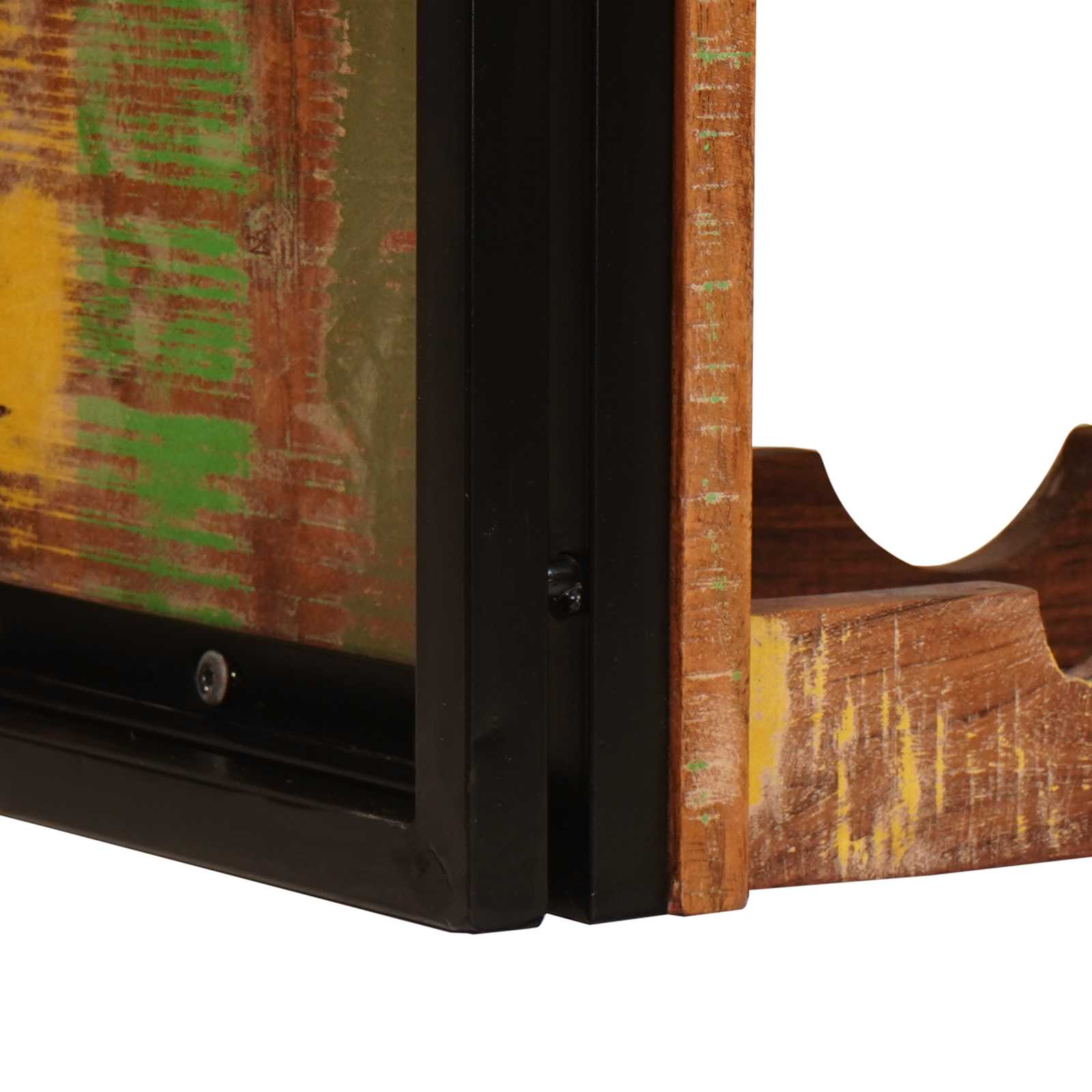 Vinhylle Brun 100 x 45 x 33 cm Massiv gjenbrukt treverk - Bilde 9