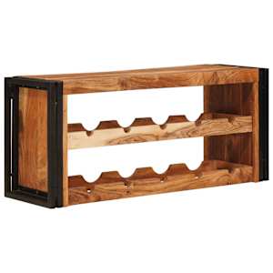 Stojan na víno Hnědá 100 x 45 x 33 cm Masivní akátové dřevo - obrázek 3