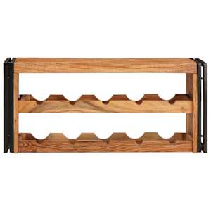 Stojan na víno Hnědá 100 x 45 x 33 cm Masivní akátové dřevo - obrázek 4