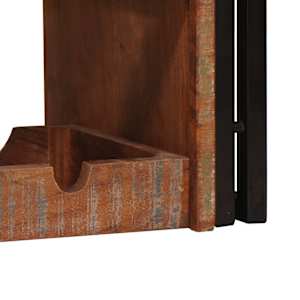 Stojan na víno 100 x 45 x 33 cm Masivní znovu použité dřevo - obrázek 9