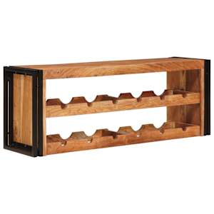 Stojan na víno Hnědá 100 x 45 x 33 cm Masivní akátové dřevo - obrázek 2