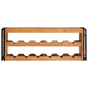 Stojan na víno Hnědá 100 x 45 x 33 cm Masivní akátové dřevo - obrázek 4