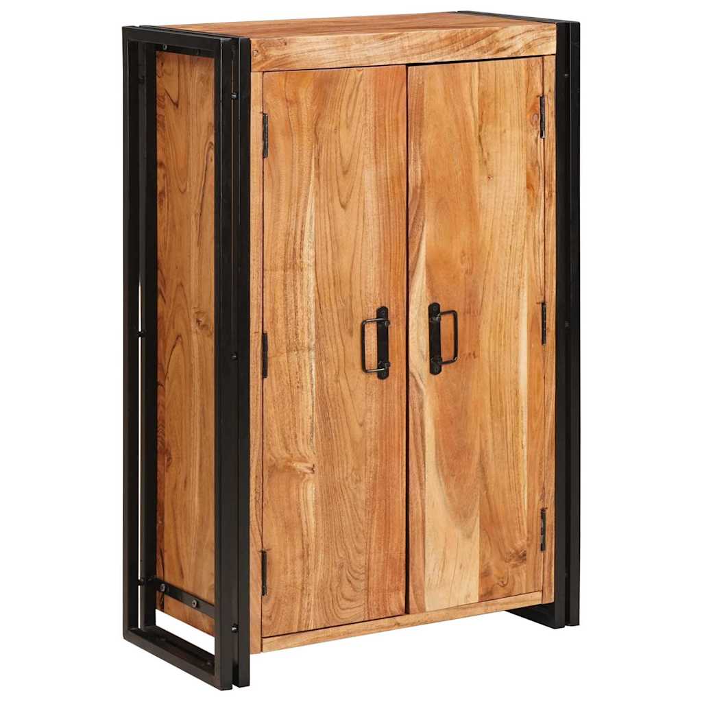 Kõrgkapp uste jaok Pruun Kindel akaatsiapuit ja metall - Image 3