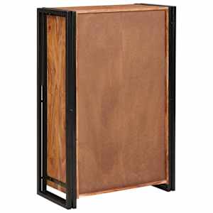Highboard s dveřmi Hnědá Masivní akáciové dřevo a kov - obrázek 7