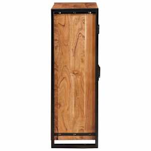 Highboard s dveřmi Hnědá Masivní akáciové dřevo a kov - obrázek 6
