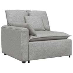 vidaXL Canap&eacute; modulable avec coussins gris nuage