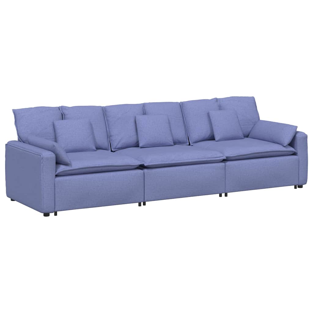 Thumbnail - vidaXL Modulares Sofa mit Kissen Jeansblau