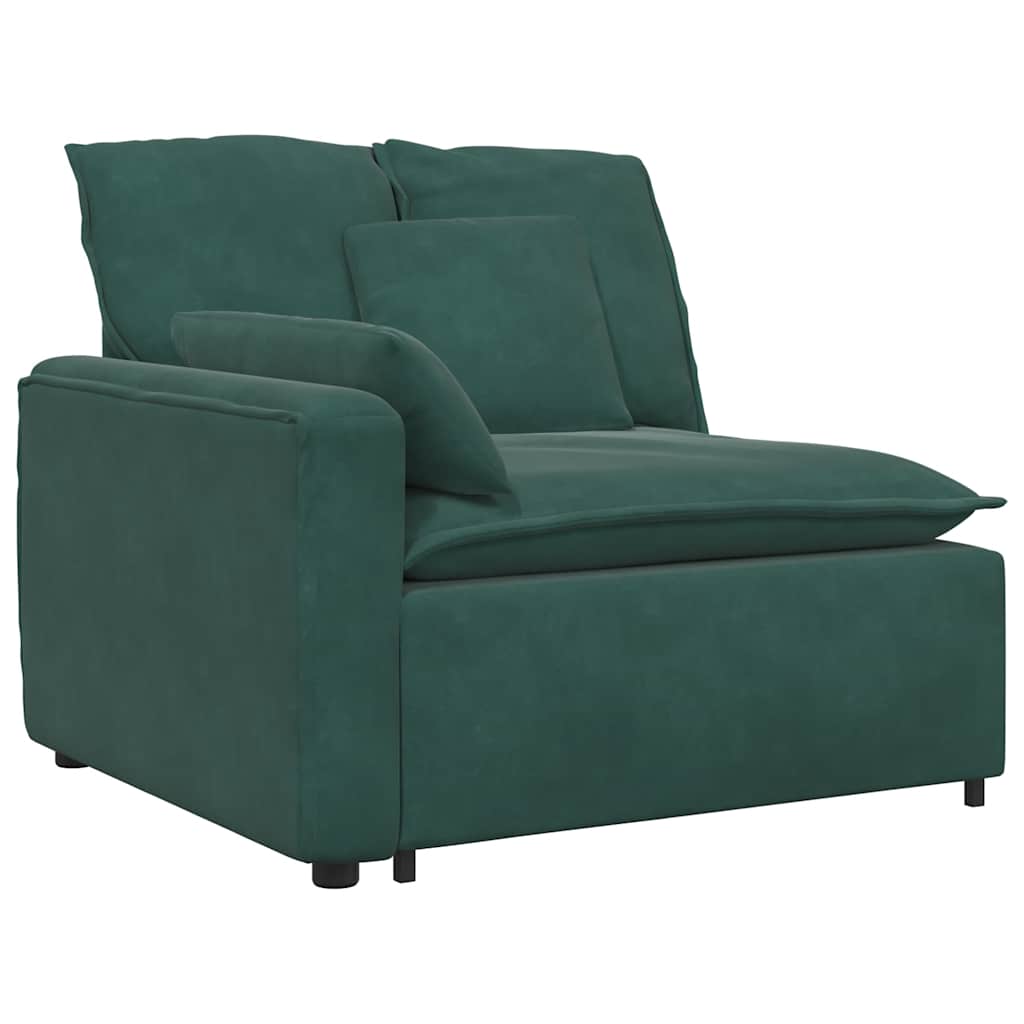 Thumbnail - vidaXL Modulares Sofa mit Kissen Dunkelgrün
