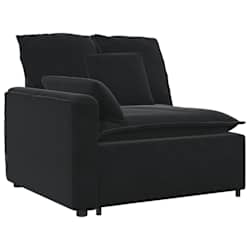 vidaXL Sof&aacute; modular com almofadas preto