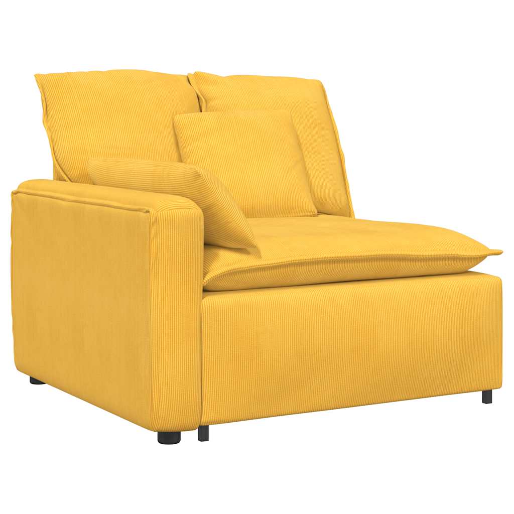 Thumbnail - vidaXL Modulares Sofa mit Kissen Hellgelb