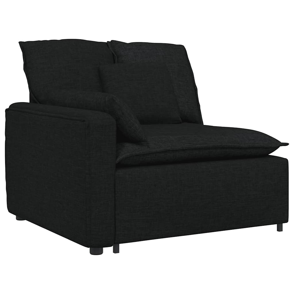 vidaXL Canapea modulară cu perne, negru