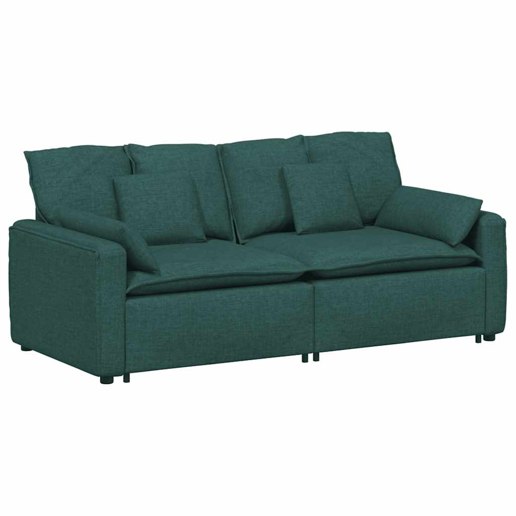 Thumbnail - vidaXL Modulares Sofa mit Kissen Dunkelgrün