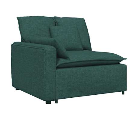 vidaXL Canapea modulară cu perne, verde &icirc;nchis