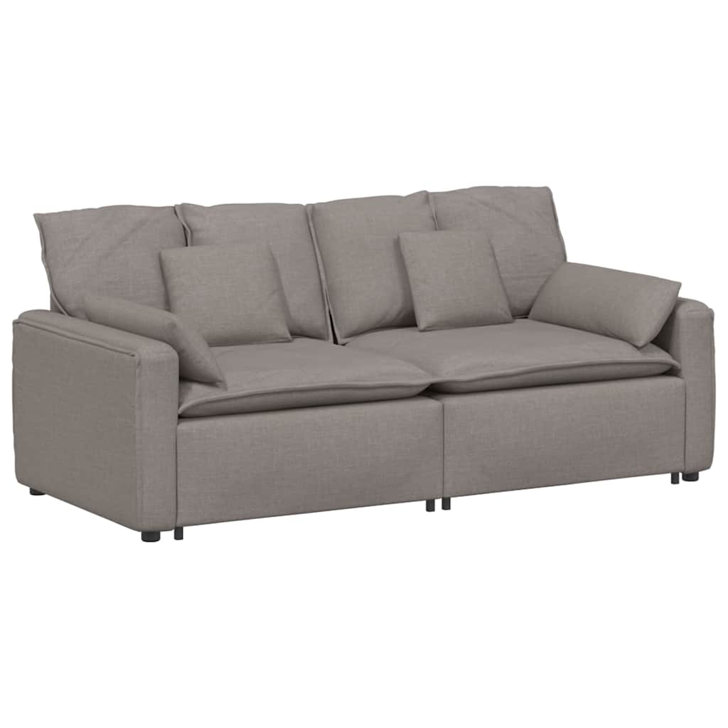 Thumbnail - vidaXL Modulares Sofa mit Kissen Taupe