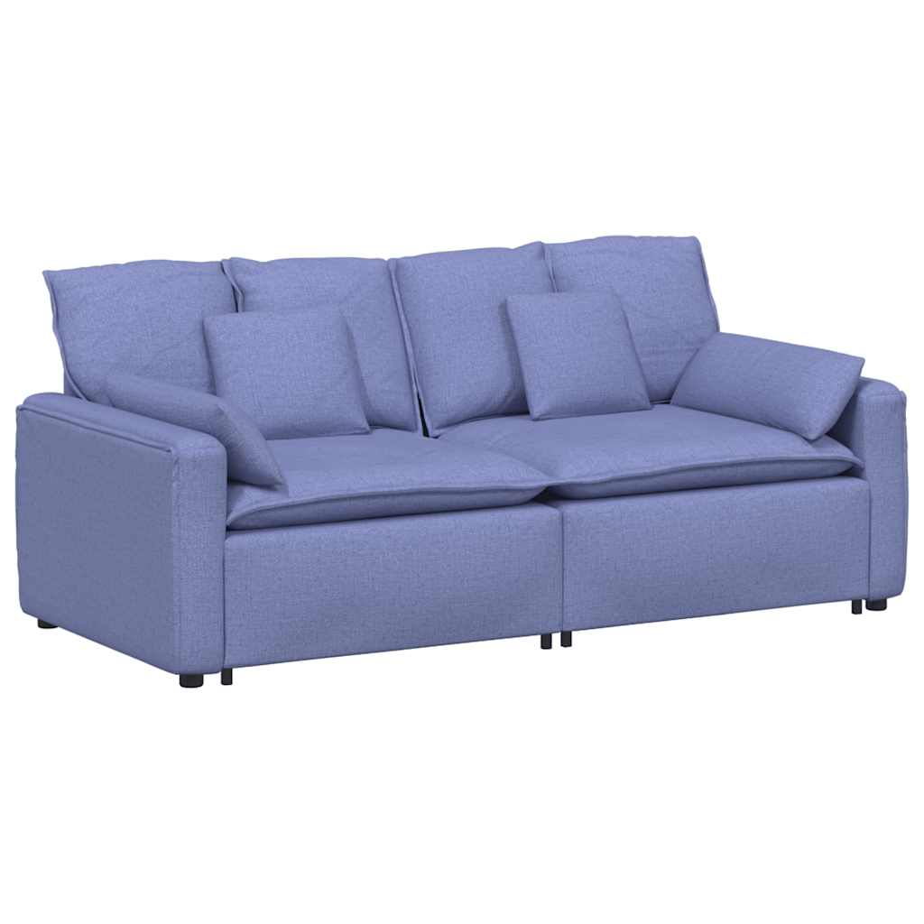 Thumbnail - vidaXL Modulares Sofa mit Kissen Jeansblau