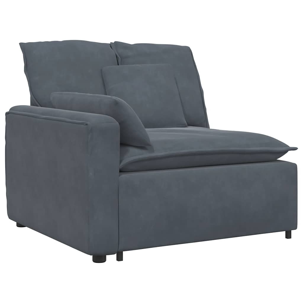 Thumbnail - vidaXL Modulares Sofa mit Kissen Dunkelgrau