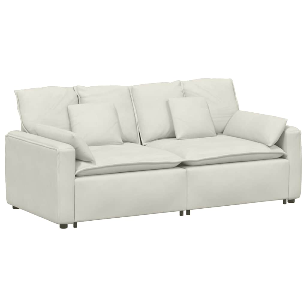 Thumbnail - vidaXL Modulares Sofa mit Kissen Cream