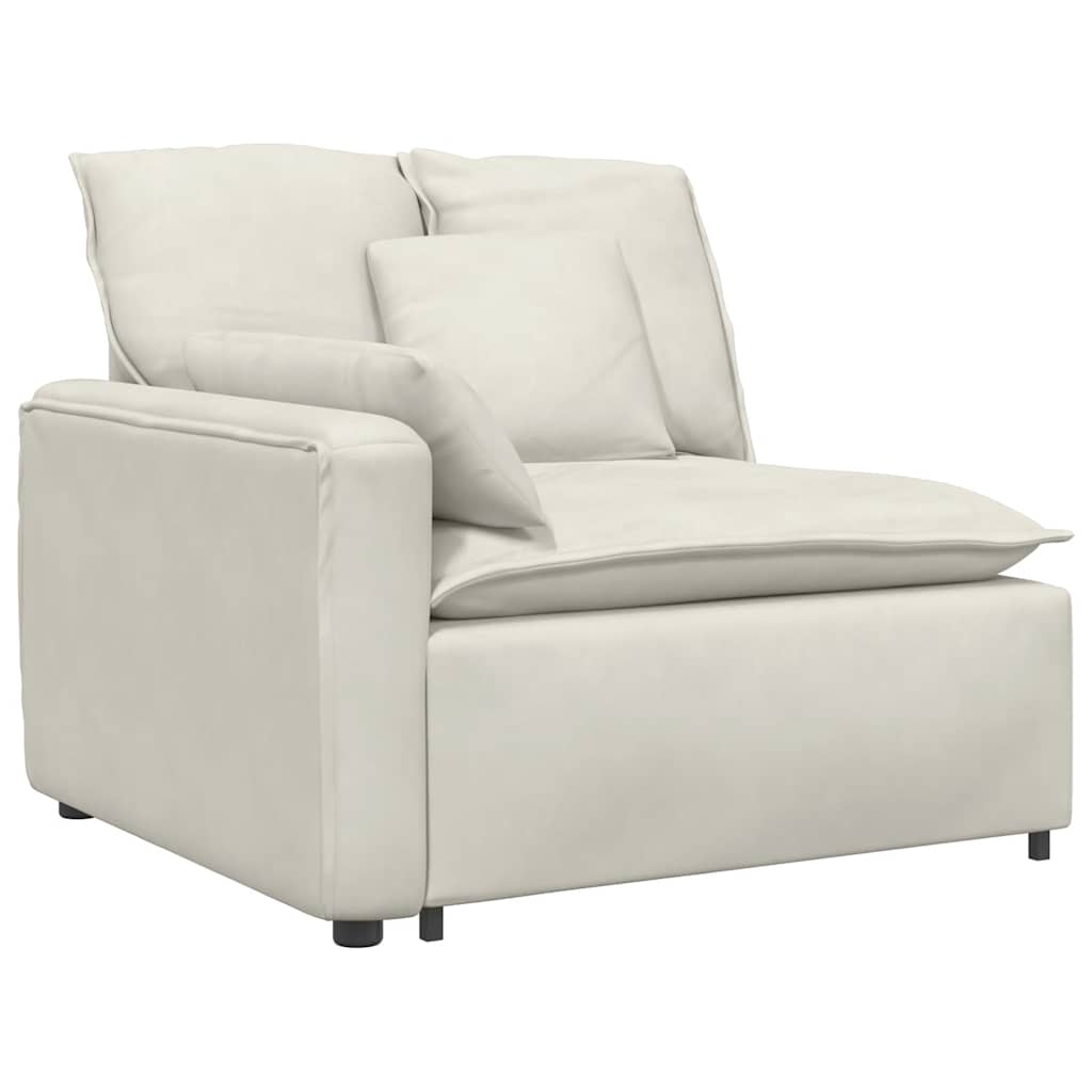 Thumbnail - vidaXL Modulares Sofa mit Kissen Cream
