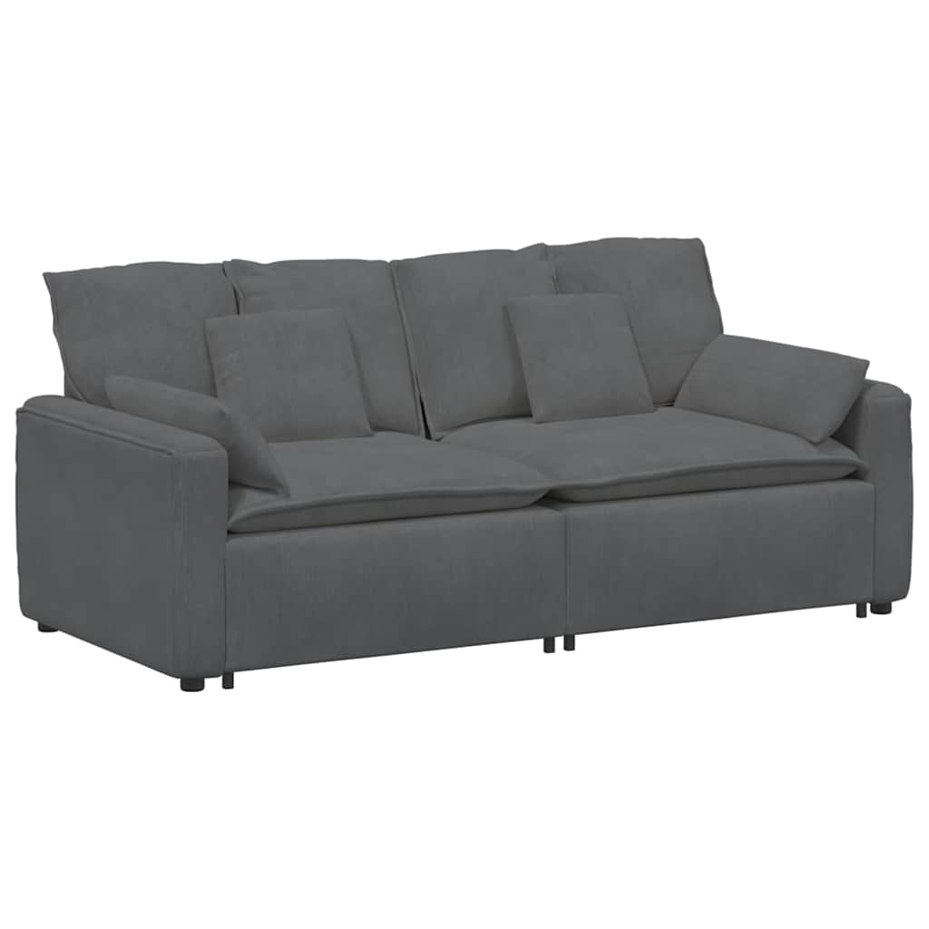 Thumbnail - vidaXL Modulares Sofa mit Kissen Dunkelgrau