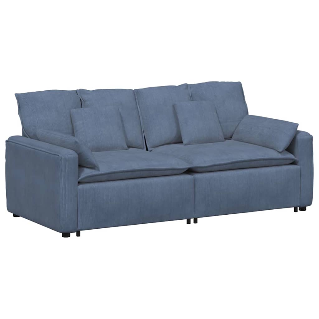 Thumbnail - vidaXL Modulares Sofa mit Kissen Blau