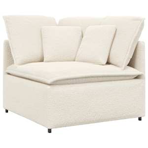 vidaXL Canapea modulară cu taburet și perne, țesătură ondulată ca l&acirc;nă