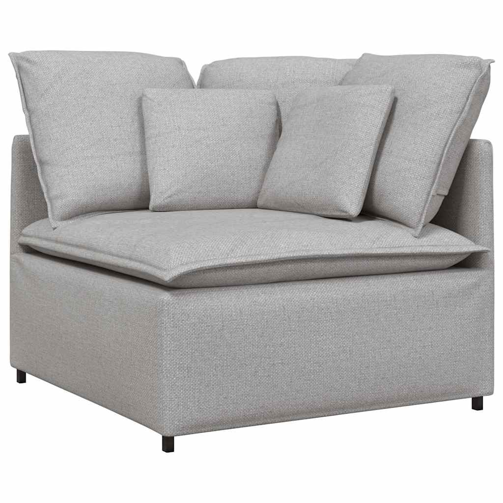 Thumbnail - vidaXL Modulares Sofa mit Kissen Stoff Wolkengrau