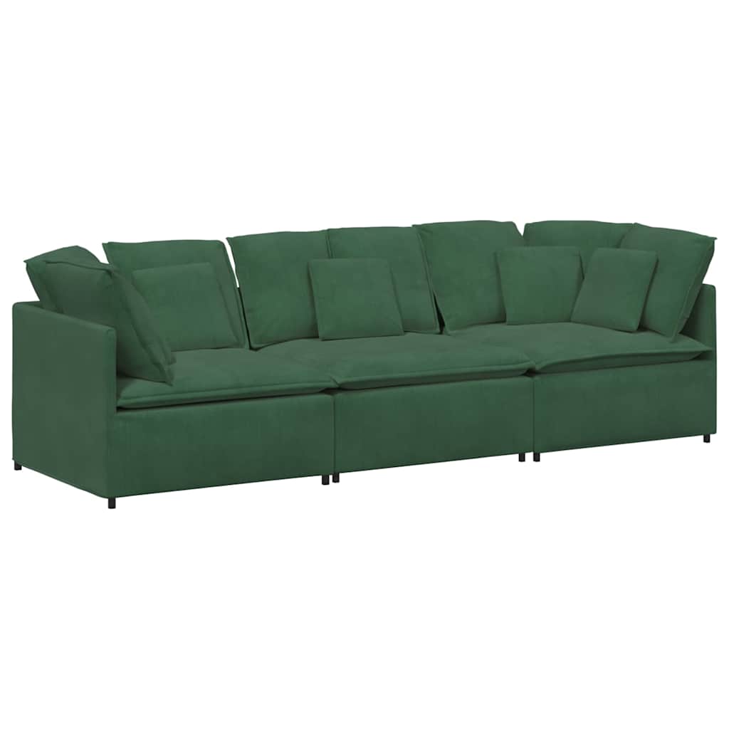 Thumbnail - vidaXL Modulares Sofa mit Kissen Cordstoff Dschungelgrün