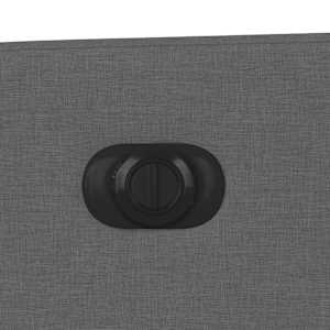 Elektrické masážní polohovací křeslo tmavě šedé textil - obrázek 12