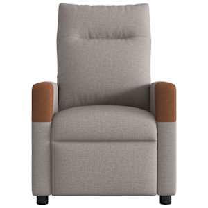 Elektrické masážní polohovací křeslo taupe textil - obrázek 5