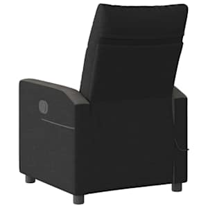 Elektrické masážní polohovací křeslo černé textil - obrázek 7
