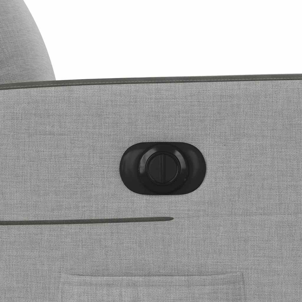Elektrické zvedací polohovací křeslo obláčkově šedé textil - obrázek 14
