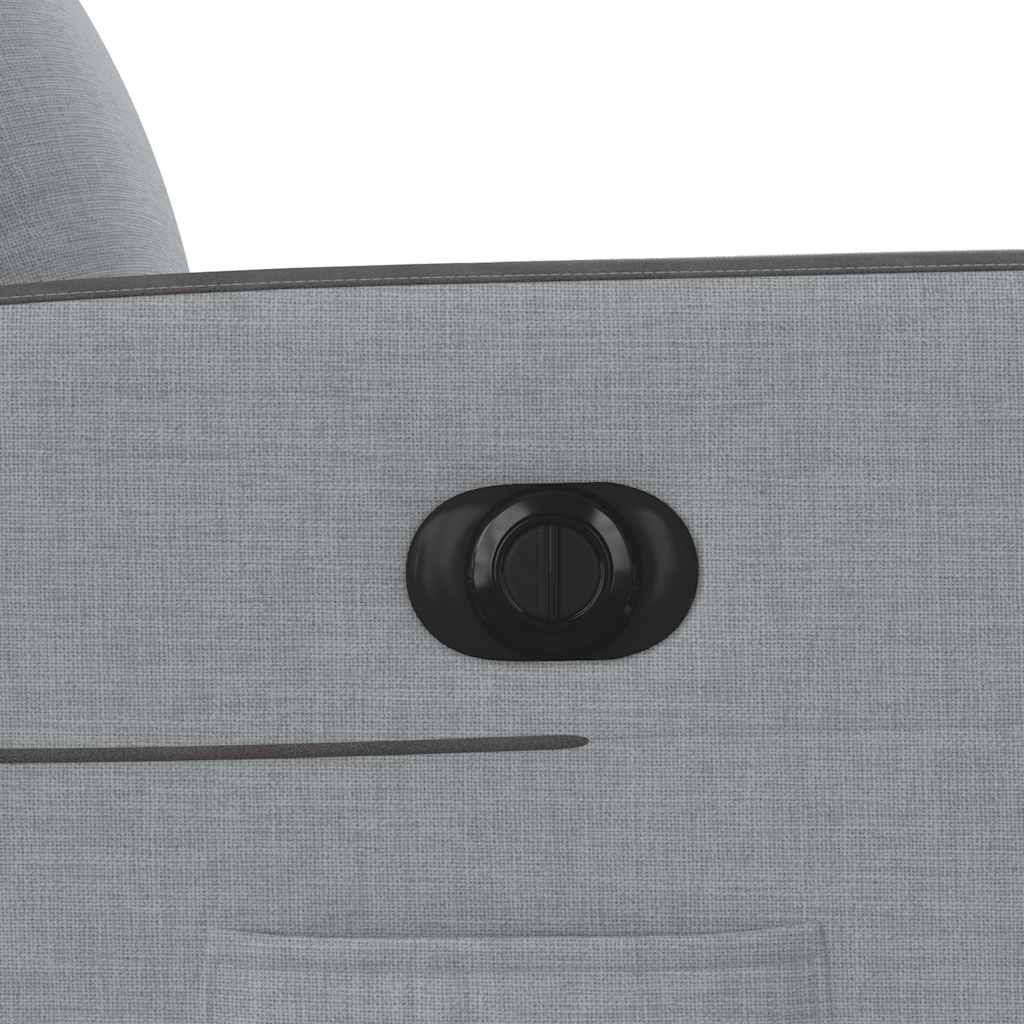Elektrické zvedací polohovací křeslo světle šedé textil - obrázek 14