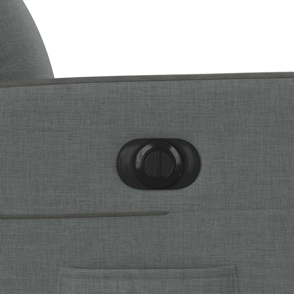 Elektrické zvedací polohovací křeslo tmavě šedé textil - obrázek 14