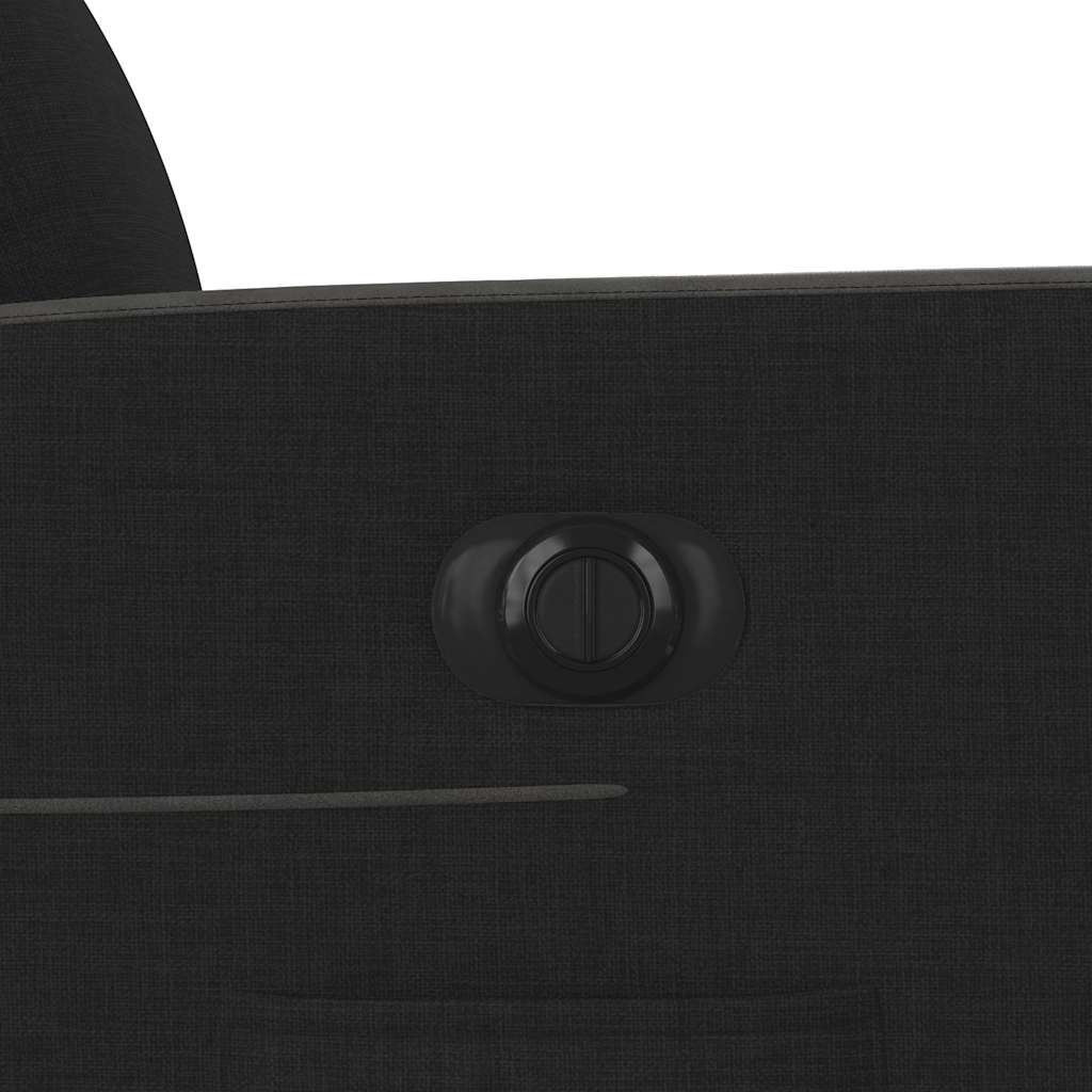 Elektrické zvedací polohovací křeslo černé textil - obrázek 14