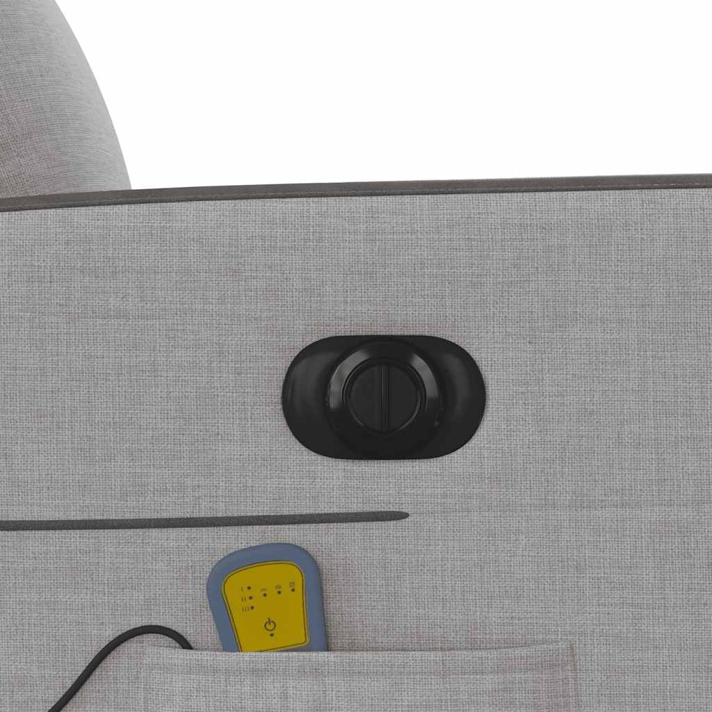 Elektrické zvedací masážní polohovací křeslo obláčkově šedé - obrázek 15