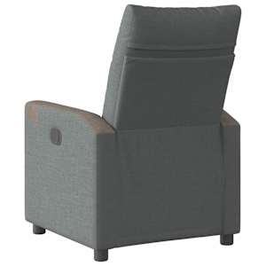 Elektrické polohovací křeslo tmavě šedé textil - obrázek 7