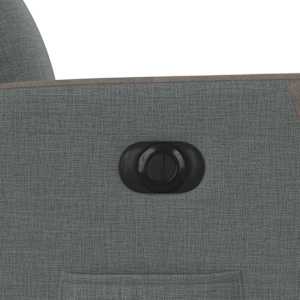 Elektrické polohovací křeslo tmavě šedé textil - obrázek 10