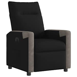 Elektrické polohovací křeslo černé textil - obrázek 5