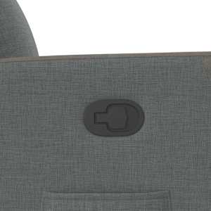 Zvedací polohovací křeslo tmavě šedé textil - obrázek 10