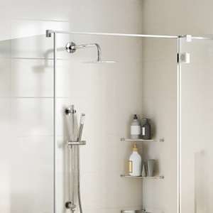 Tuš glava nerjaveče jeklo 304 20x20 cm kvadratna