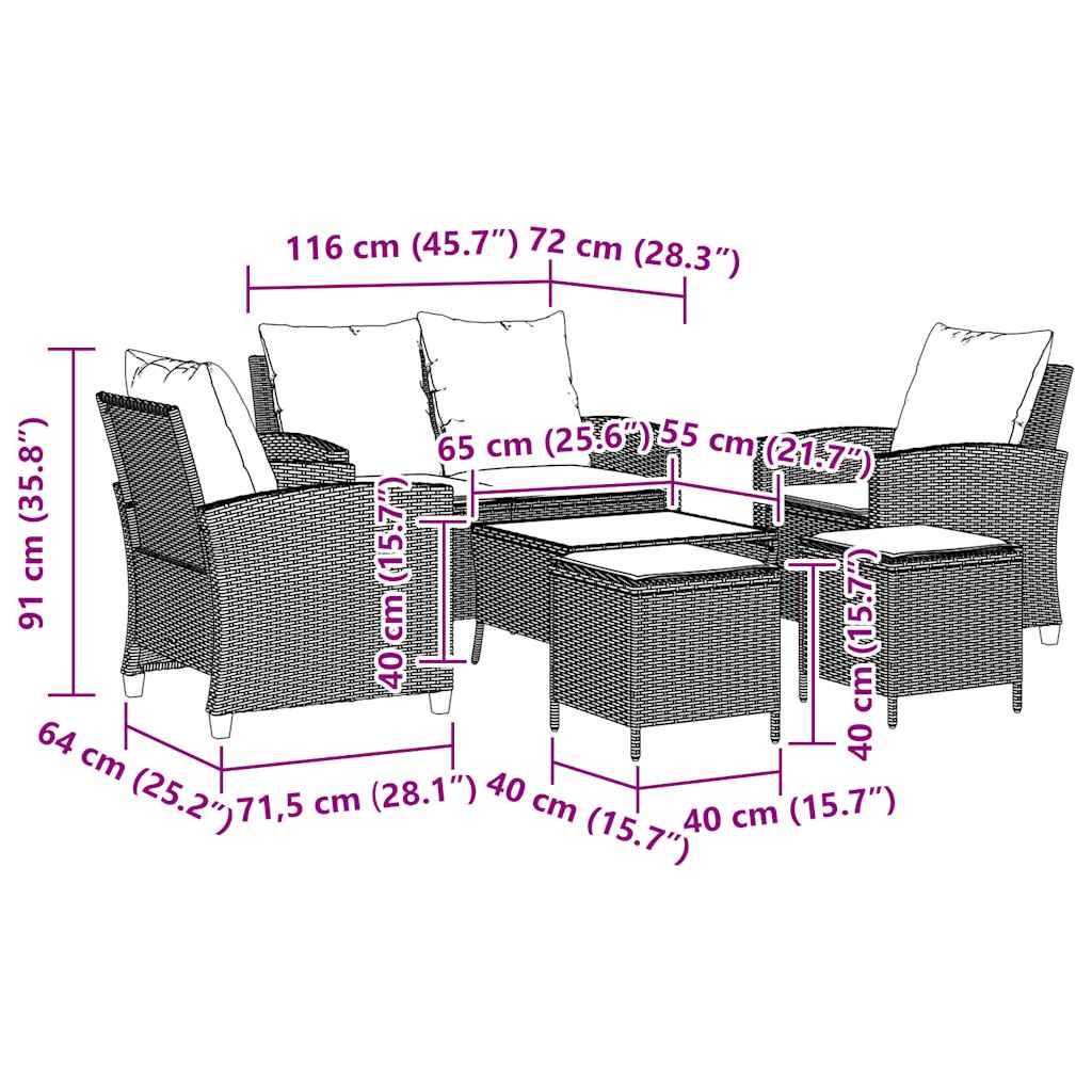 Garten-sofagarnitur, Garten-sofagarnituren, Gartensofa-set offres vidaXL