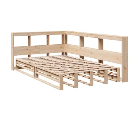 vidaXL Lit biblioth&egrave;que sans matelas 120x190 cm bois de pin massif