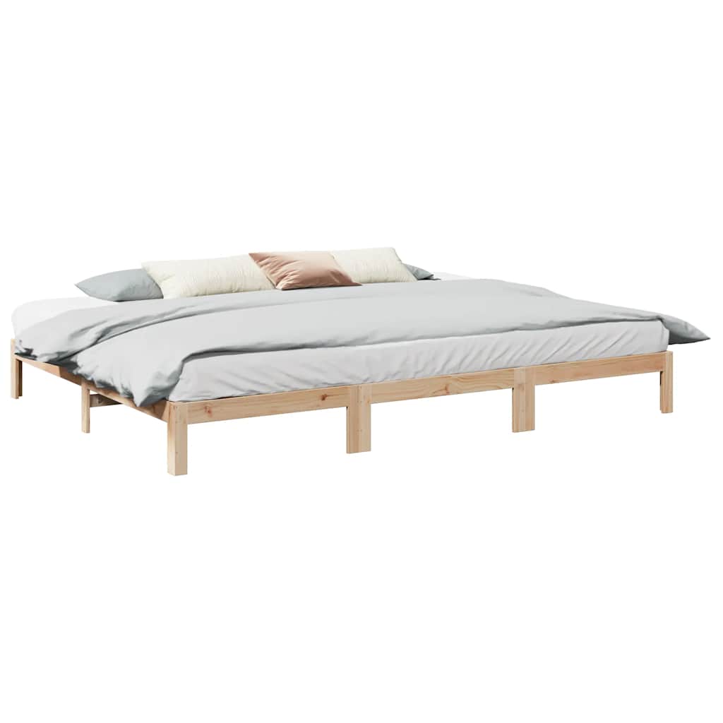 vidaXL Familienbett ohne Matratze 240x200 cm Massivholz Kiefer