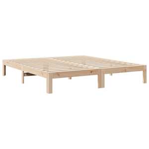Rodinný rám postele bez matrace 270x200 cm masivní borovice - obrázek 5