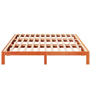 Rodinný rám postele bez matrace voskově hnědá 270x200 cm dřevo - obrázek 8